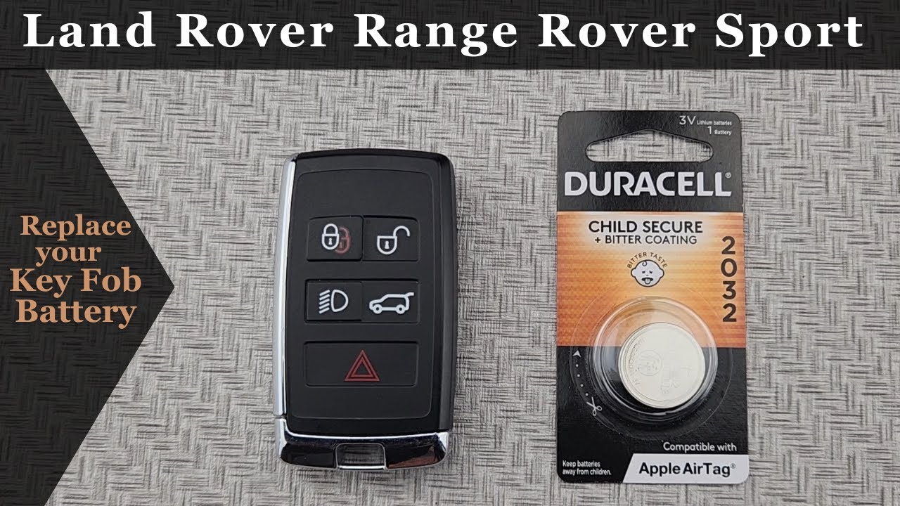 How to DIY Replace or Change a 2018-2019 Land Rover Range Rover Sport Key Remote Fob Battery