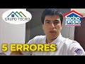 5 ERRORES CONSTRUCCIÓN SITIO PROPIO TECHO PROPIO - GRUPO TECHO EXPLICA