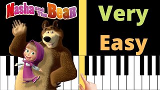 Masha and the Bear - VERY EASY Piano Tutorial