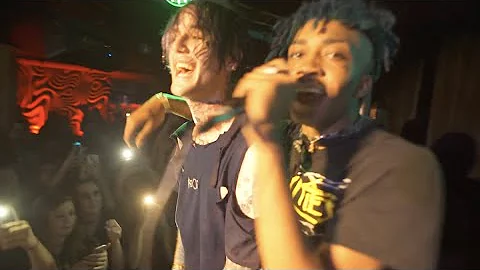 Lil Peep & Lil Tracy - white wine + white tee (liv...