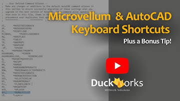 Microvellum Basics: Keyboard Shortcuts & Aliases