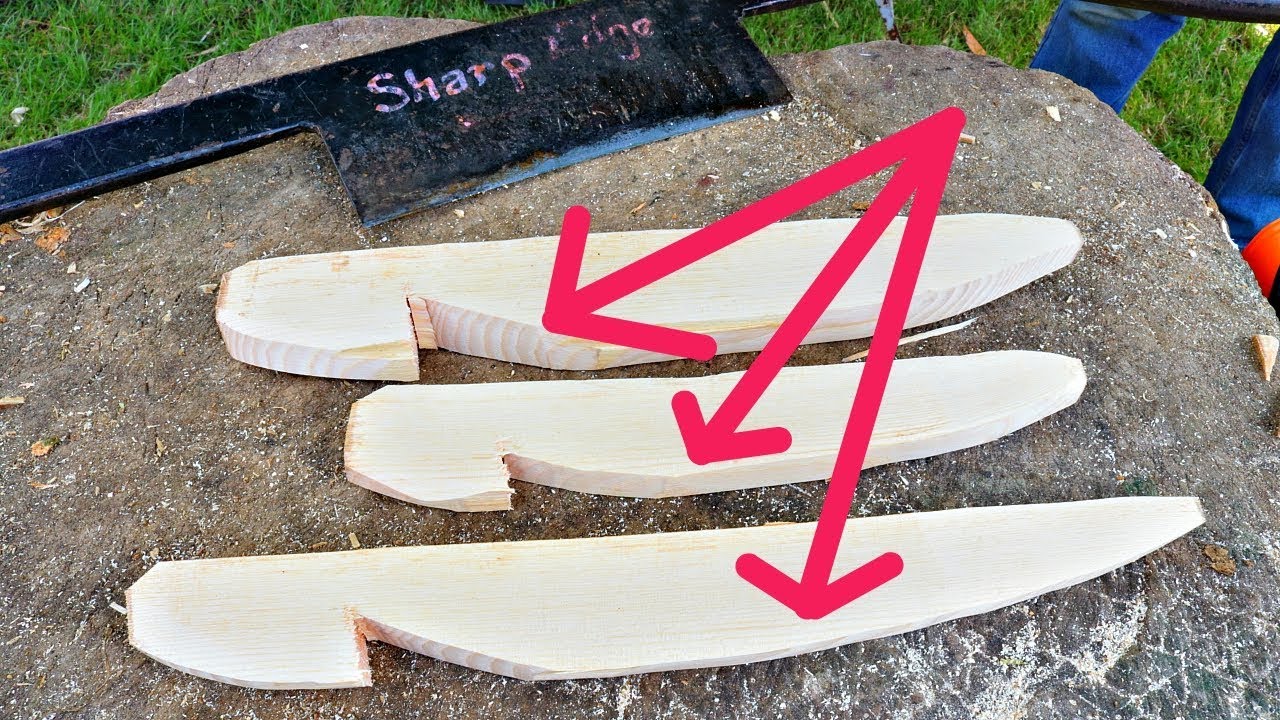 Watch a PRO carve a Wooden Tent Peg in 
