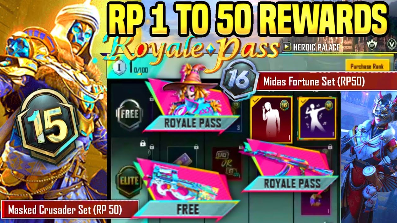 ROYALE PASS MONTH 15 & MONTH 16 | 1 TO 50 LEAKS | RP 50 OUTFIT FIRST LOOK | NEW VEHICLE KILL MESSAGE