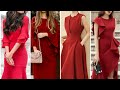 Красные платья для модных женщин/ Zamonaviy ayollar uchun qizil rangdagi liboslar.