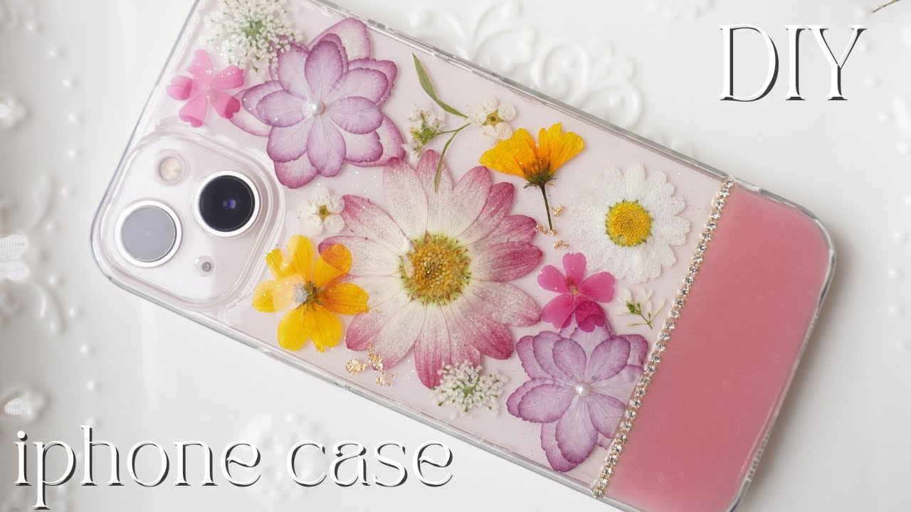 🌼【UVレジン】2023年の押し花スマホケース作り/＃iPhoneケース/Pressed flower smartphone case making  in 2023