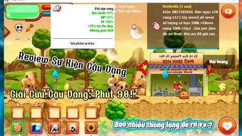 Ngọc Rồng Online - Review Sự Kiện Cậu Vàng,8 Thòng Lọng Ra Vĩnh Viễn ?? - Hậu Còi Tv