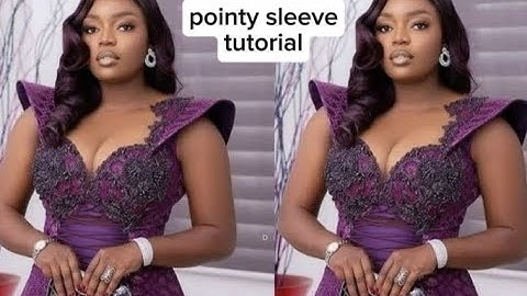 How To Make Pointy Sleeves Cutting & Sewing #structuresleeve