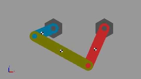 Fourbar mechanism analysis in Simscape, Matlab