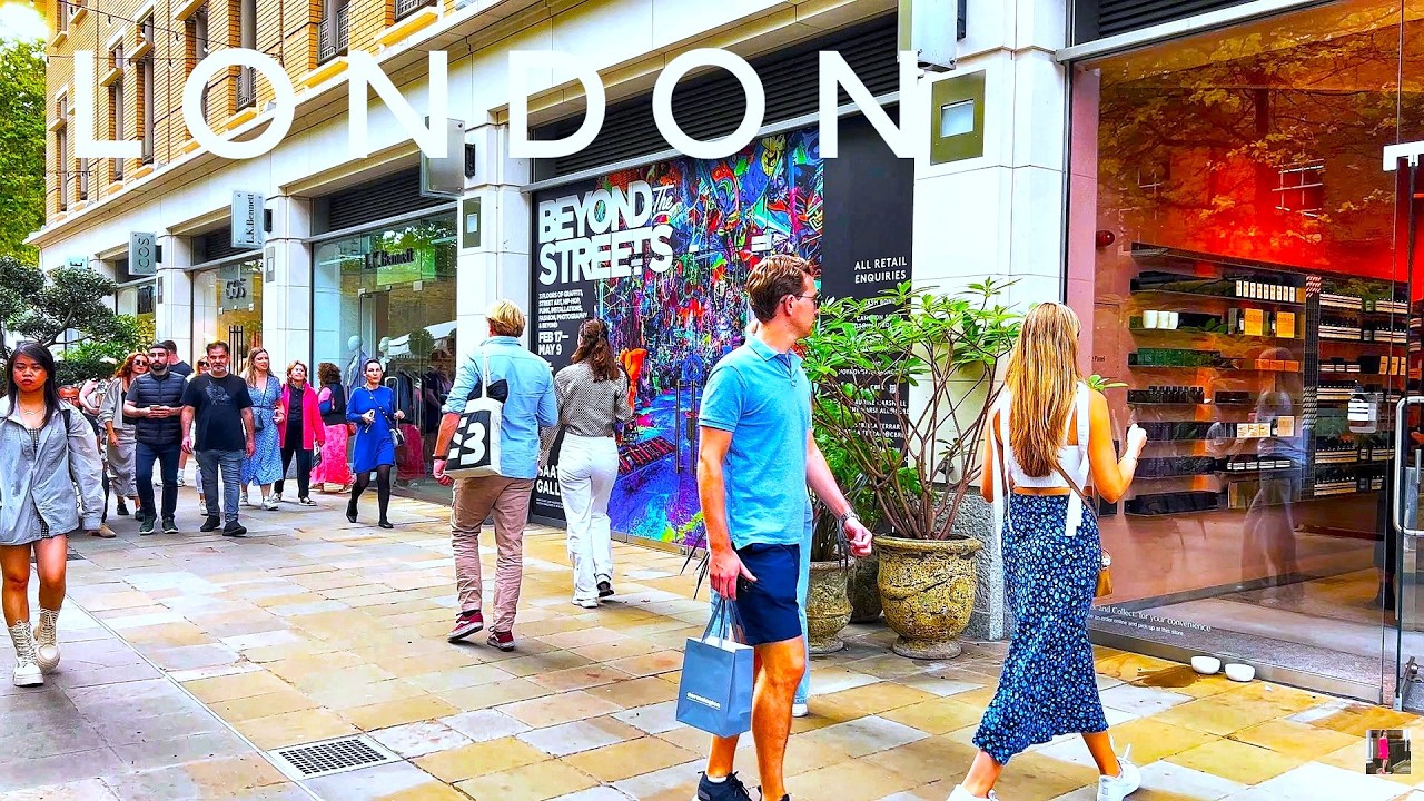 London City Tour | 4K HDR Virtual Evening Walking Tour around the City | Central London View