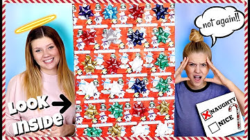 We Made Slime Using an Advent Calendar | Holiday Challenge | Taylor and Vanessa
