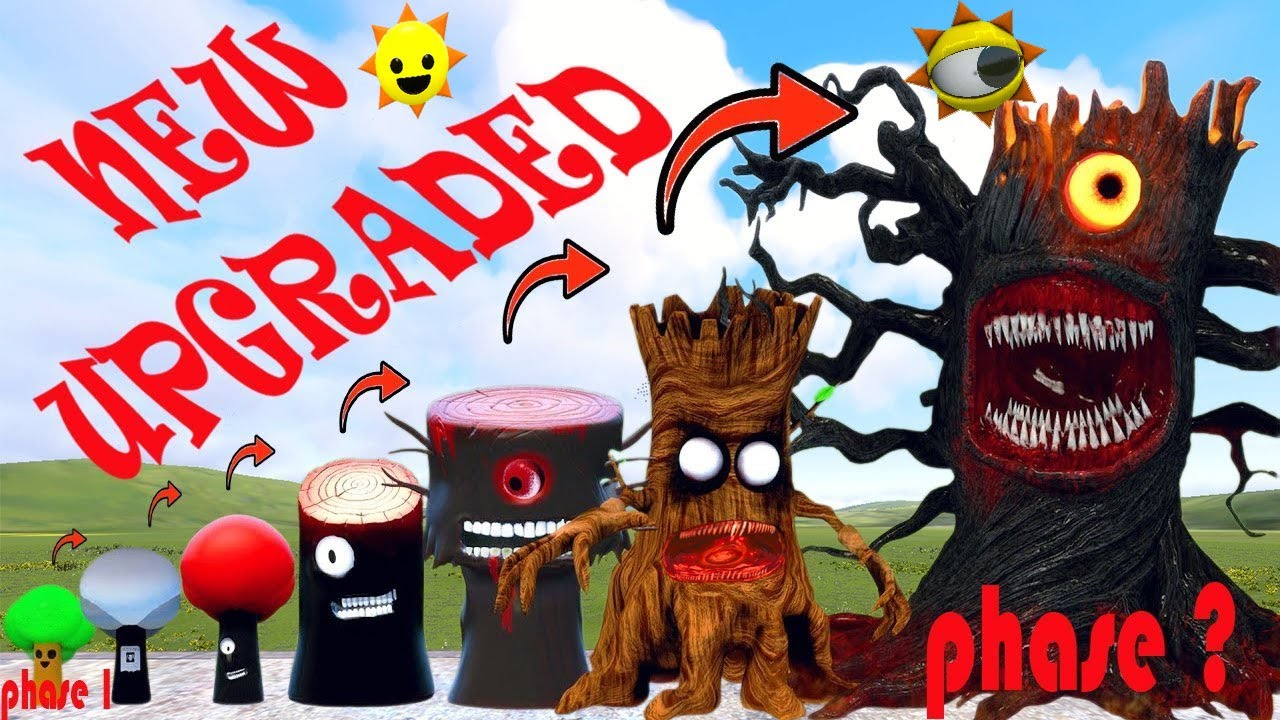 Red Raddy Redesign NEW UPGRADED EVOLUTION OF ALL PHASES OF RED (RADDY) SPRUNKI In Garry's ...