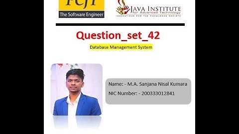 DBMS Question 42