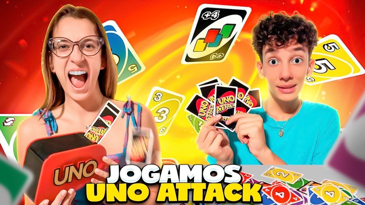 JOGANDO UNO ATTACK COM MEUS IRMÃOS NÃO ACREDITAMOS NO QUE O THEO FEZ 😱