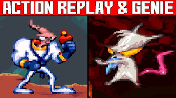 (Earthworm Jim SNES) Jump in Mid Air & Hit Anywhere - Action Replay & Game Genie Codes