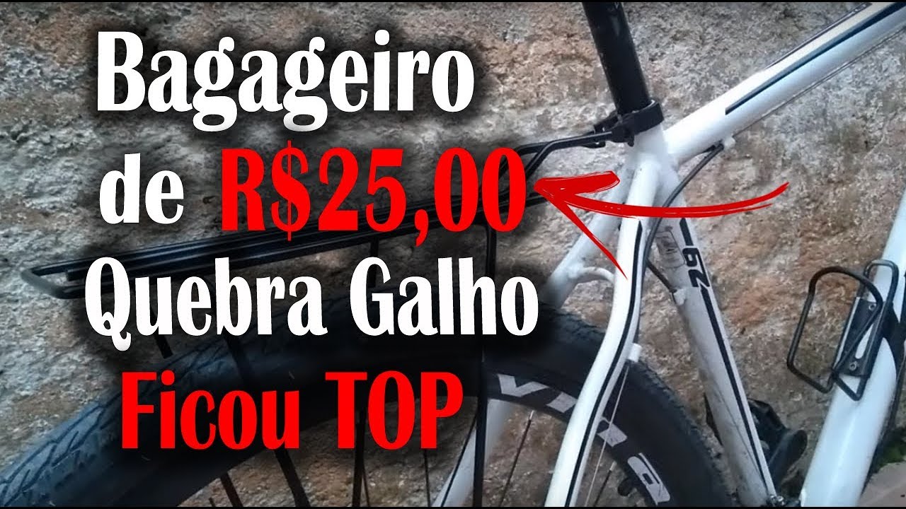 Adaptação Bagageiro Barato na Bike aro 29 Para Ciclo/Pedal Longo YouTube