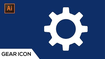 How to draw gear / settings icon in adobe illustrator  Illustrator tutorial