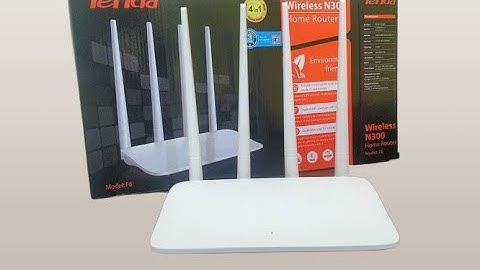 Tenda F6 N300 4antenna WIFI router setup first time