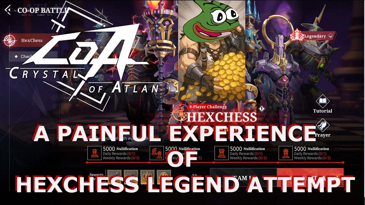 Crystal of Atlan: The painful experience of Hexchess Legend