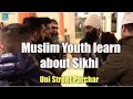 Muslim youth learn about sikhi street parchar