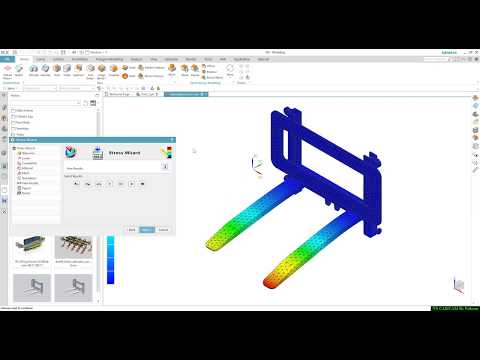 NX CAE Stress Wizard