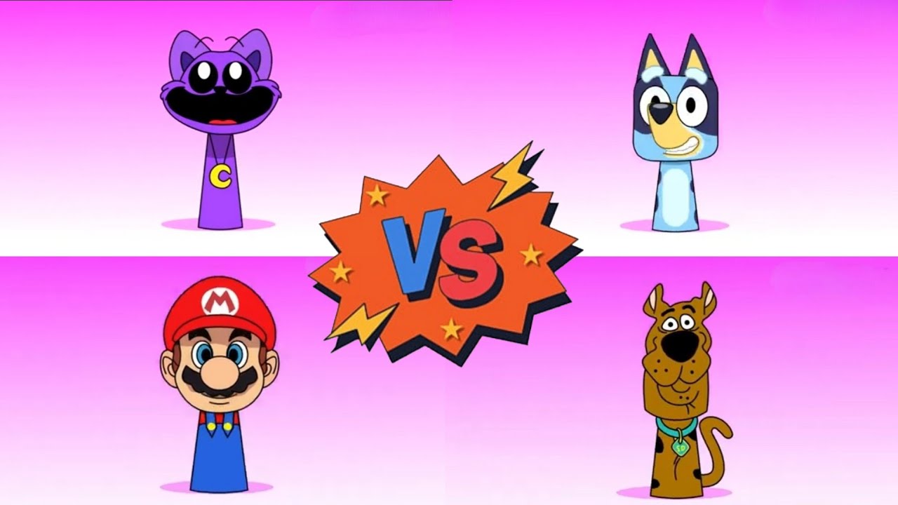 🎮 Incredibox Sprunki OC : Scooby-Doo VS Bluey VS Catnap VS Mario | Tiles Hop