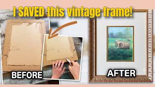 How To Frame using Vintage Frames (DIY Archival Method) screenshot 2
