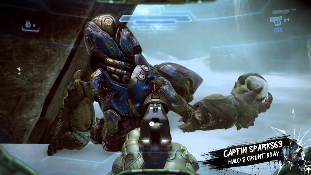 Halo 5: Guardians Grunt Birthday Party Skull - YouTube.