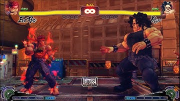 HUGO VS EVİL RYU | CPU VS CPU Ultra Street Fighter IV  (Hardest AI)2