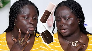 The Darkest Fenty vs. Rare Beauty Tinted Moisturizer - Which One Is Better For Dark Skin? | Ohemaa