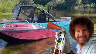 I spray painted my boat!! by Broke N Poor trading co. 2,613 views 8 months ago 9 minutes, 44 seconds
