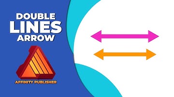 How to insert double lines arrow in affinity publisher