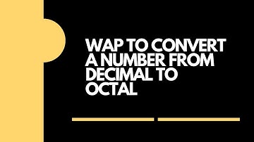 WAP IN C TO CONVERT DECIMAL NUMBER TO OCTAL NUMBER ||C PROGRAMMING ||PenKiller