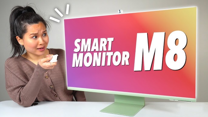 32 M80B 4K UHD Smart Monitor with Streaming TV and SlimFit Camera Included  in Sunset Pink - LS32BM80PUNXGO