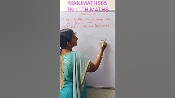 TN 11TH MATHS SETS FUNCTIONS AND RELATIONS CHAPTER 1 EXERCISE 1.1 SUM 3(iii) TM & EM @Manimaths85