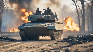Just happened! How a Russian T-90M Tank was Brutally ambushed by a LEOPARD 2A6 in Ukrainian Territor