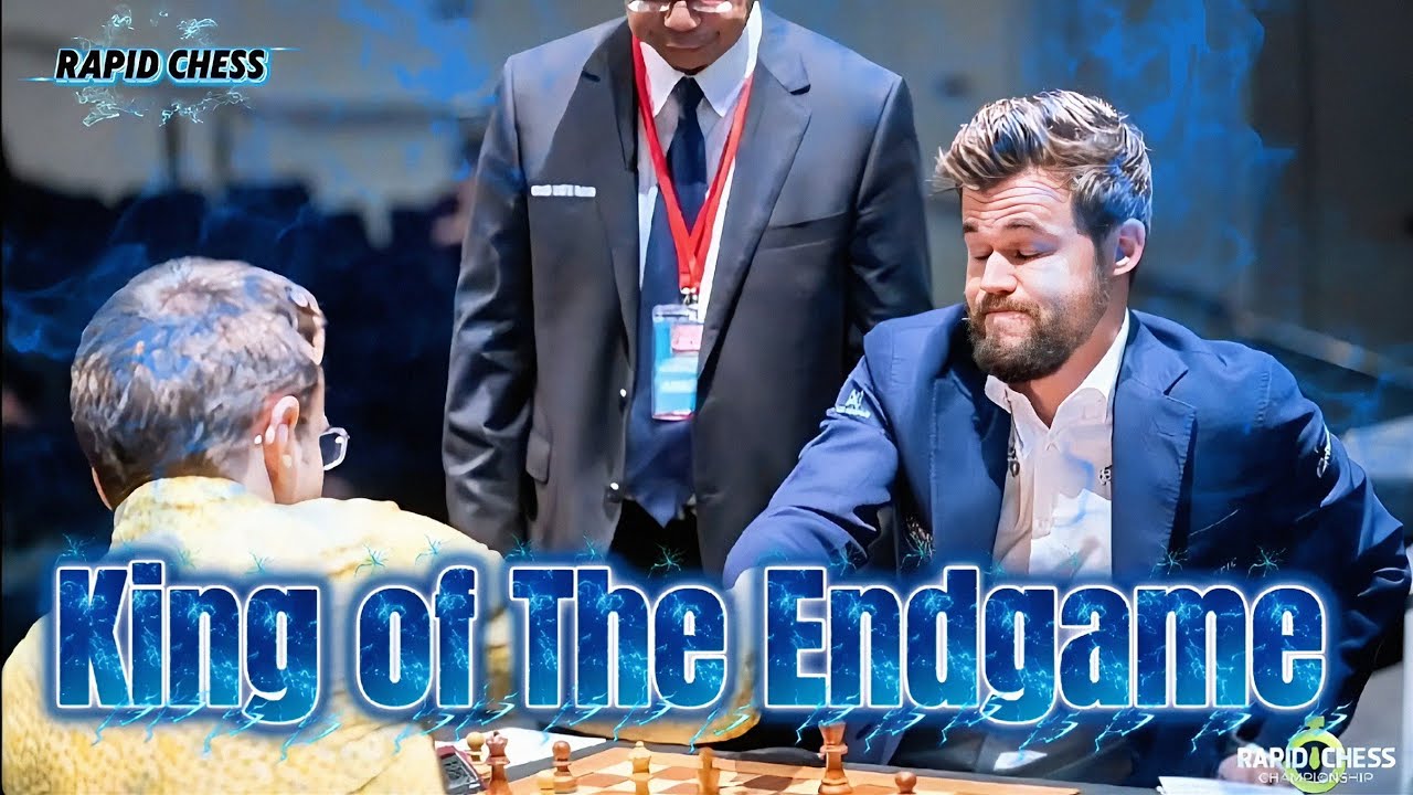 King of the endgame!!! Magnus Vs Levon Aronian || world Rapid Chess