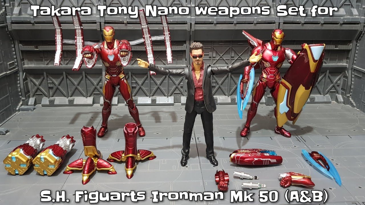 sh figuarts iron man mark 50 accessories