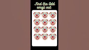 Find the Odd emoji out||Memory test challenge #puzzle #trending