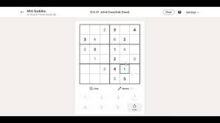 LinkedIn Mini-Sudoku Answer Today | 12 April 2026 - Puzzle #244