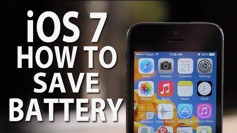 iOS 7: How to Save Battery Life - iPhone 5S 5C