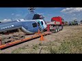 Везем заброшку Ми-2 на базу