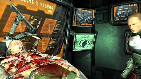 Quake 4 with narration part 15 - Strogg Medical Facilities - Walkthrough