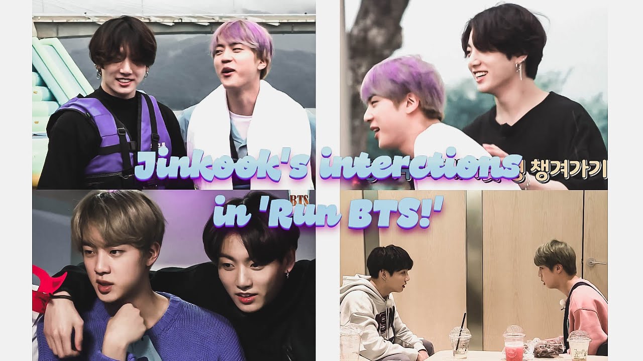 Jinkook's interactions in ep.79-82, 84,85 'Run BTS!'