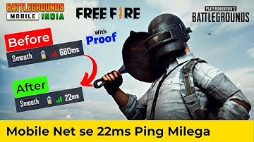 Using 1 New Trick 22ms BGMI Ping Milega SIM Wale Internet Se | BGMI Ping Problem 2023