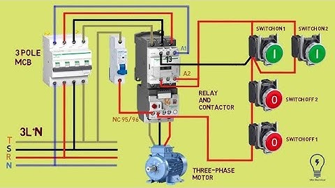 Contactor Connection with 2 NO and 2 NC Switches