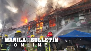 Fire hits homes in Manila