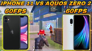 iPhone 11 vs Aquos zero 2 / 60fps vs 60fps / 1v1 tdm pubg/bgmi test 2025🔥 Information