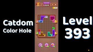 Catdom Level 393 walkthrough | Color Hole 🐱🕳️| Solutionguruji