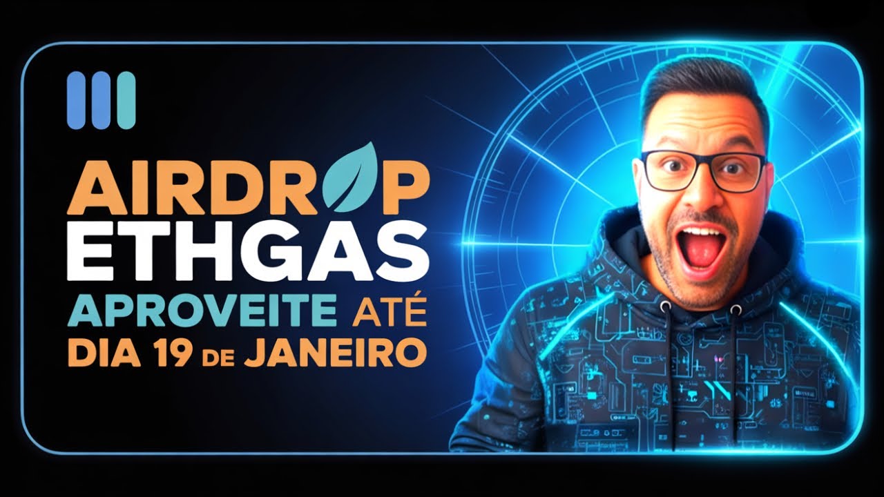 AIRDROP ETHGAS APROVEITE ATÉ DIA 19 DE JANEIRO