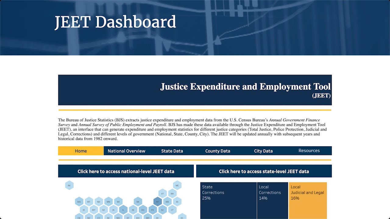 BJS Justice Expenditure and Employment Tool (JEET) walkthrough